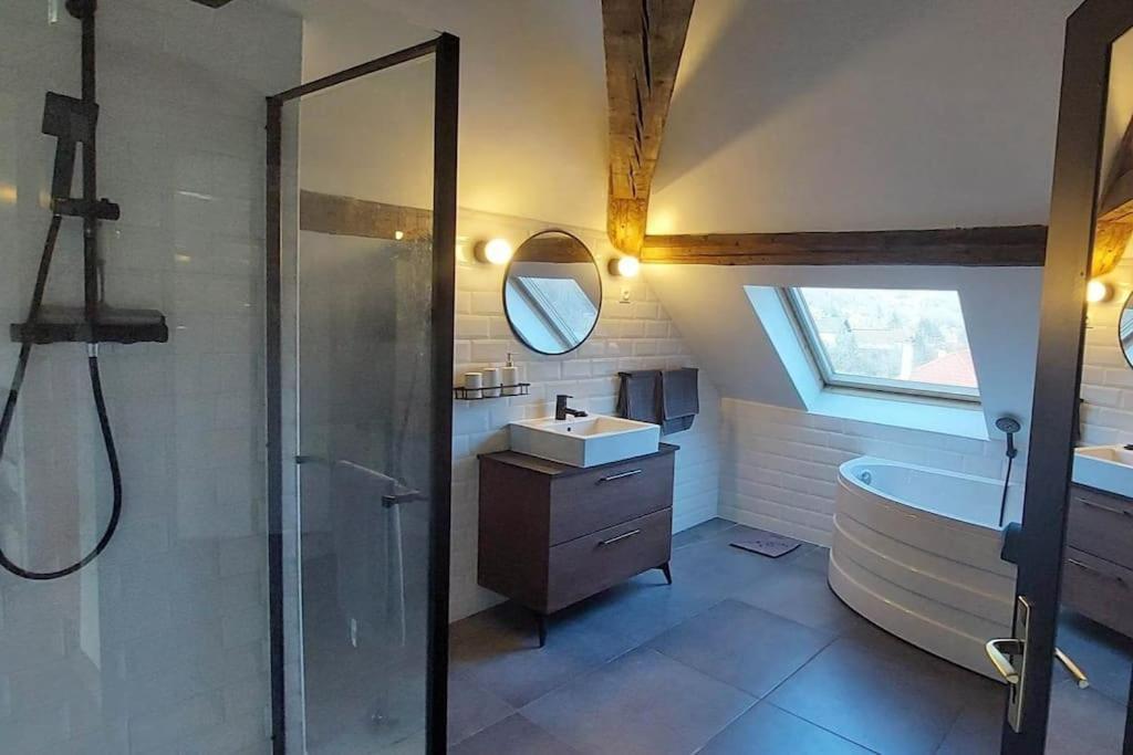 *New*Les Amandines Le Loft* Wifi Leilighet Allevard Eksteriør bilde